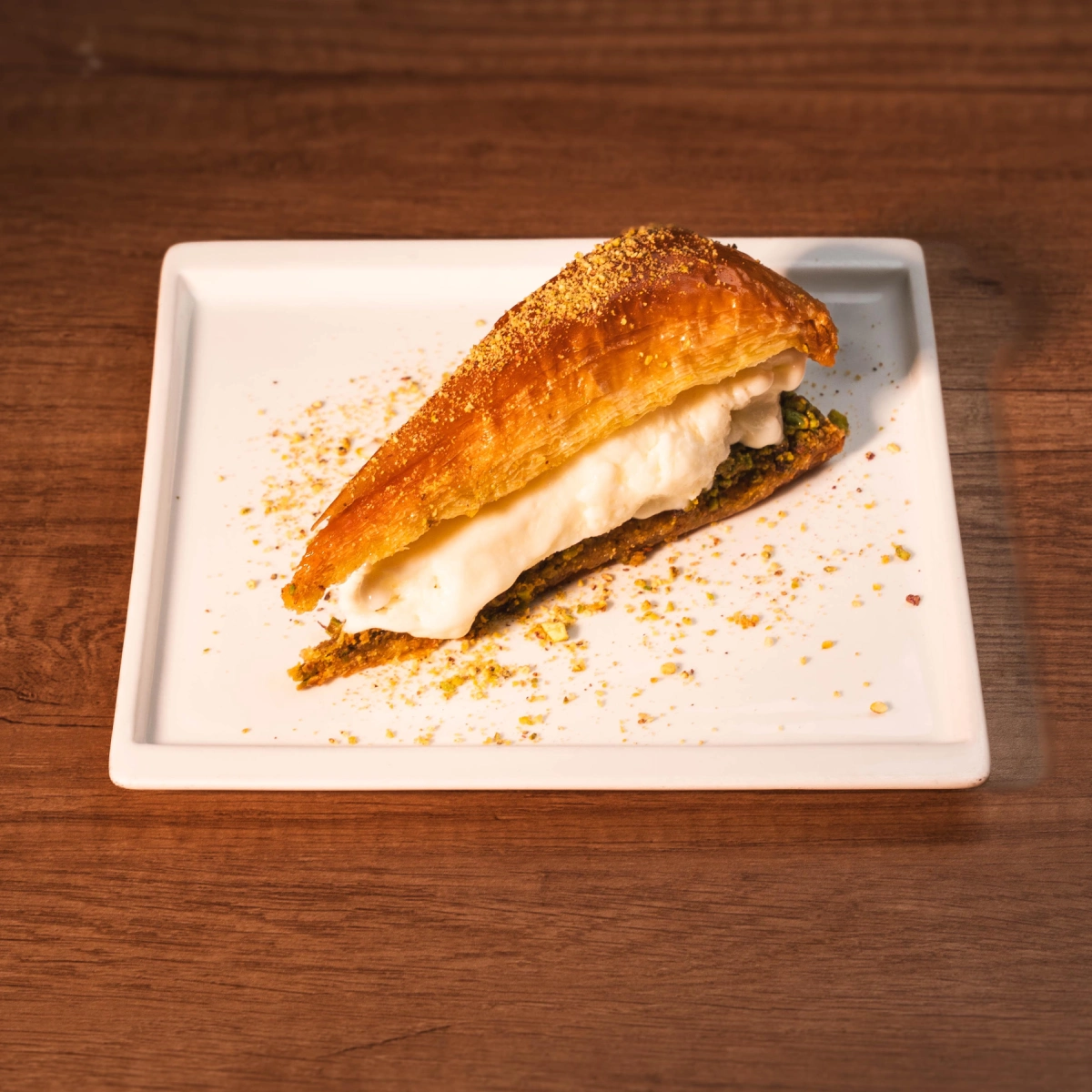 Baklava With Ice Cream