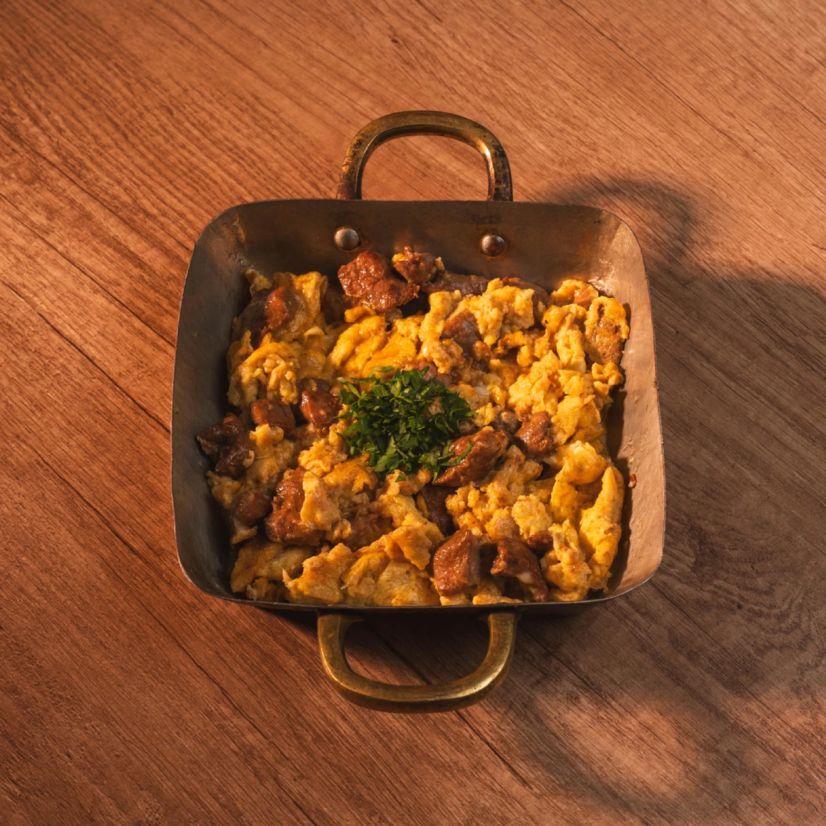 Egg with meat