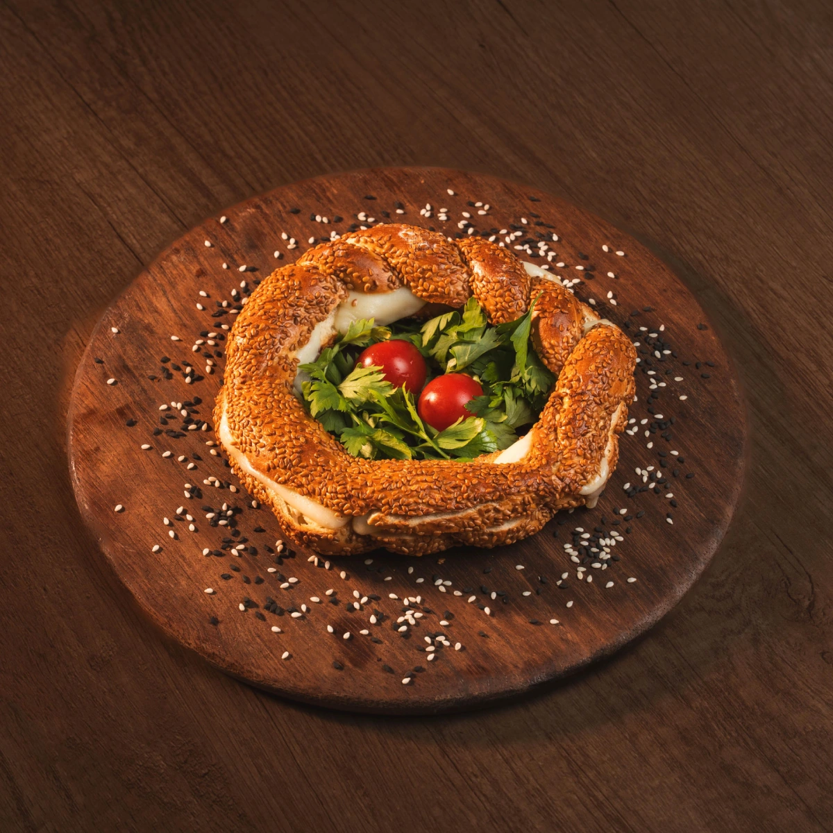 Simit with cheese